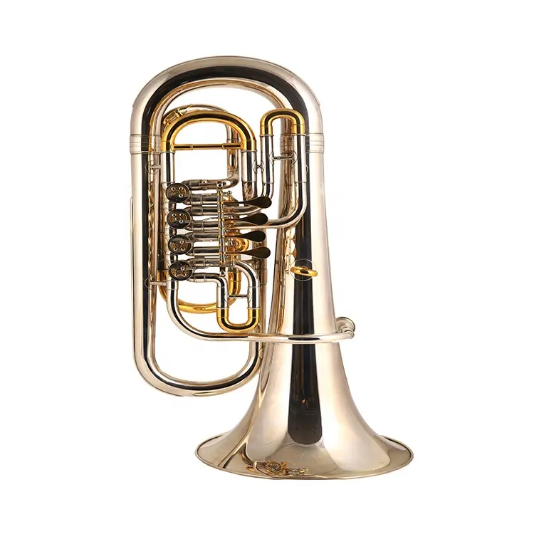 Sliver plated rotary Bb tone Euphonium