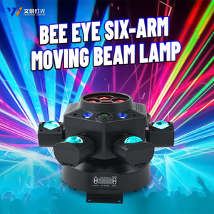 120 watt altı kollu Zoom LED sahne işık DMX kontrollü RGBW yayan renk IP33 koruma ile DJ ve disko yerleri için - Product Image 3