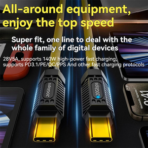 PD 140W接続高速充電データケーブル20Gbps 8K HD USB CからCスプリングケーブルタイプCスケーラブルなエクステンダーコード - Product Image 6