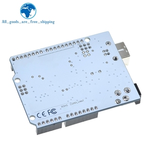 UNO R3-Caja oficial ATMEGA16U2, Chip de ATMEGA328P-MU Original con Cable para placa de desarrollo Arduino UNO R3