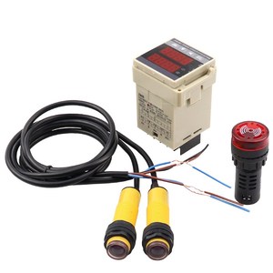 Contador digital infrarrojo Alarma Zumbador Línea de flujo de plástico Cinta transportadora para contador Carga DE PERSONAS Contador de movimiento Infrarrojo - Product Image 1