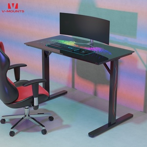V-mounts Futuristic Multi-function Ergonomic Office Desk <strong>Notebook</strong> Gaming Desk Office <strong>Computer</strong> <strong>Table</strong> for Home Office - Product Image 1