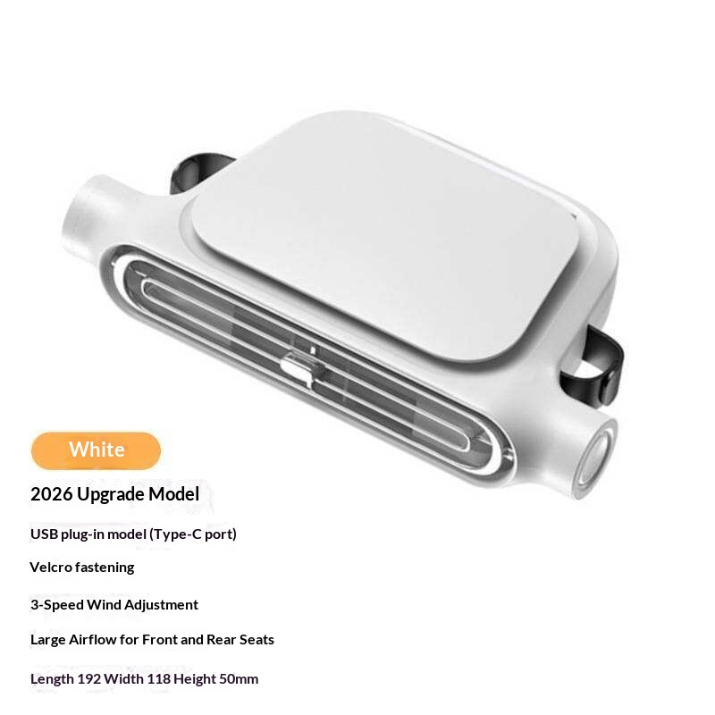 Klx09-white-usb plug-in-2026 new-front and rear seat blow-car se