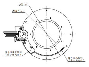 สเต็ปเปอร์มอเตอร์ (1-2phase) ไดอะแฟรมไอริสเต็ปเลนส์ P-IRIS ออปติคอลเปิดเพื่อ F1.0ด้วยไมโคร PM - Product Image 3