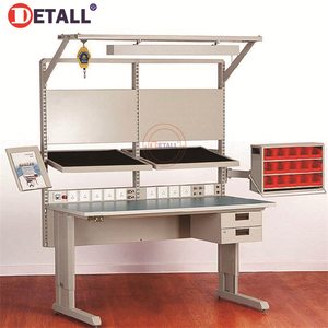 Detall-Industrial Steel <strong>Workbench</strong> Work Table Workshop Workstation Tool <strong>Workbench</strong> With Drawers