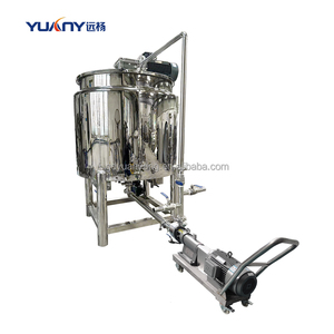 Harici dolaşım yüksek kesme pompası ile Tank 500L karıştırma makinesi ile Inline homojenleştirici mikser - Product Image 1