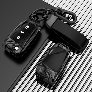 Audi A3 8P 8L S3 için uygun uygun için uygun RS3 Q3 Q7 uzaktan kumanda koruyucu araba aksesuarları moda çinko alaşım araba anahtarı kapağı kabuk - Product Image 5