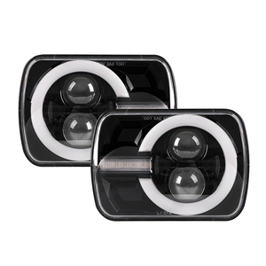 ジープチェロキーXJ自動車用自動照明システムLEDライト5x7LEDヘッドライトH45x 7 7x6インチGMC/JEEP用長方形ヘッドランプ - Product Image 1