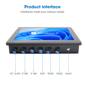 Pantalla táctil de aluminio, ordenador de Control Industrial todo en uno, Panel integrado impermeable - Product Image 2
