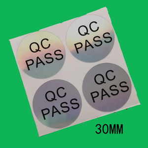 カスタムホログラフィックセキュリティレーザーQCパス紙/PVCラベルステッカー防水 - Product Image 5