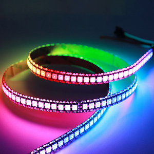 发光二极管数字带矩阵30/60/144发光二极管可寻址RGB 5V 12V WS2812b发光二极管带魔术色像素发光二极管条形灯 - Product Image 1