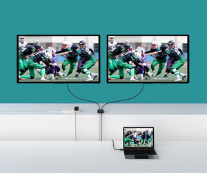 Divisor HDMI 4K 30Hz 1 entrada 2 salidas, 1x2 1 Ordenador 2 monitores + adaptador de corriente Divisor HDMI - Product Image 4