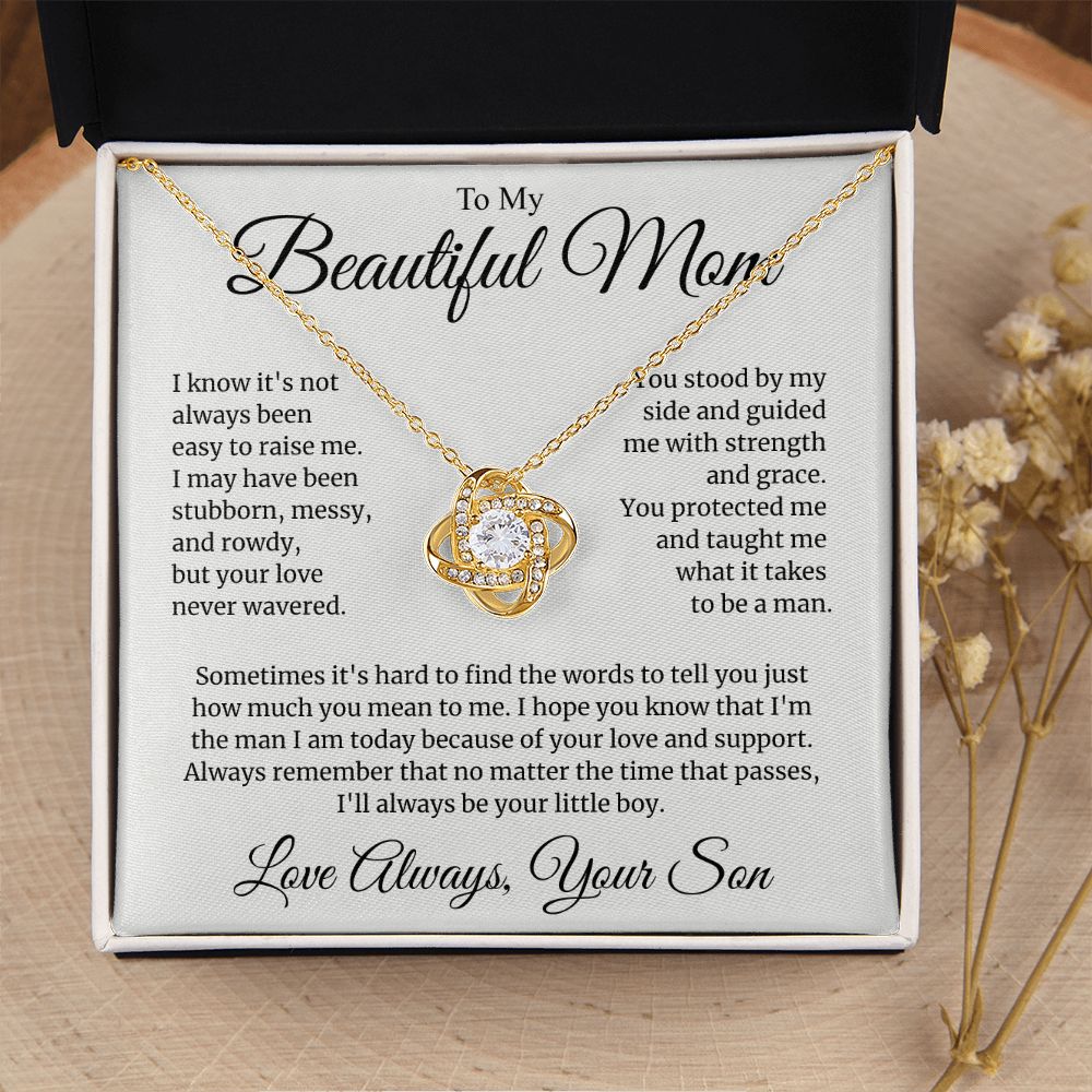 Gold Necklace + Card Gift Box