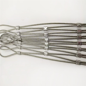 Edelstahls eil gitter X neigen Edelstahl netz mit SS-Ferrulen für rechteckige - Product Image 1