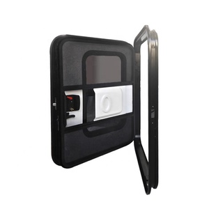 600 x 1150 mm Wohnmobil Wohnmobil Tränenöffnung-Eingangstür mit gehärtetem Glas feste Fenster