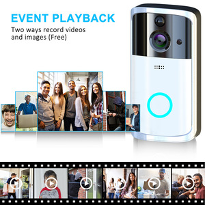 Cámara de timbre de video WiFi HD de 1080P con intercomunicador de anillo inalámbrico de visión nocturna para seguridad del hogar y función de monitor - Product Image 6