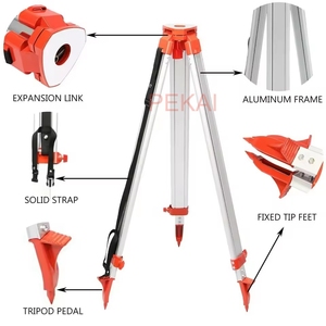 Trípode de aluminio PEKAI y personal de nivelación de encuesta de 5m para nivel láser/trípode dumpy de 1,65 M - Product Image 3