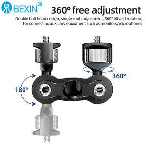Articulating Magic Arm Monitor <strong>Mount</strong> With 1/4&quot; Screw Double Function Arm for Camera LCD Monitor LED Light Camera Accessories