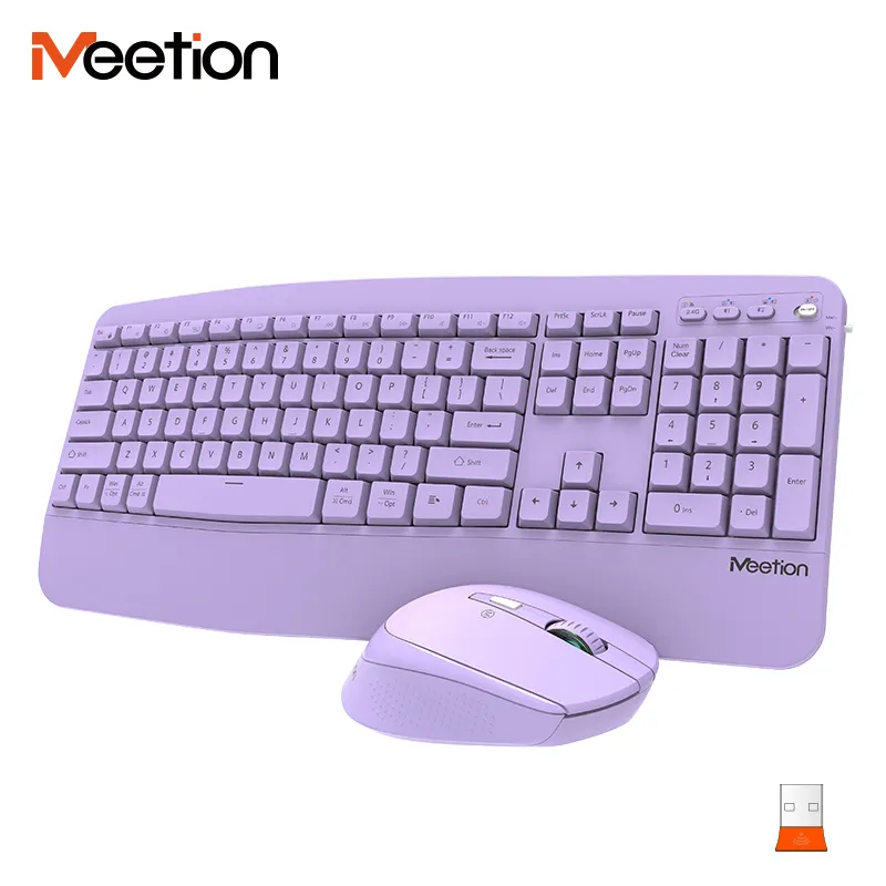 Meetion DirectorA custom keyboard multi colore 2.4GHz Bluetooth Win/Mac/IOS/Android combinazione mouse e tastiera wireless.
