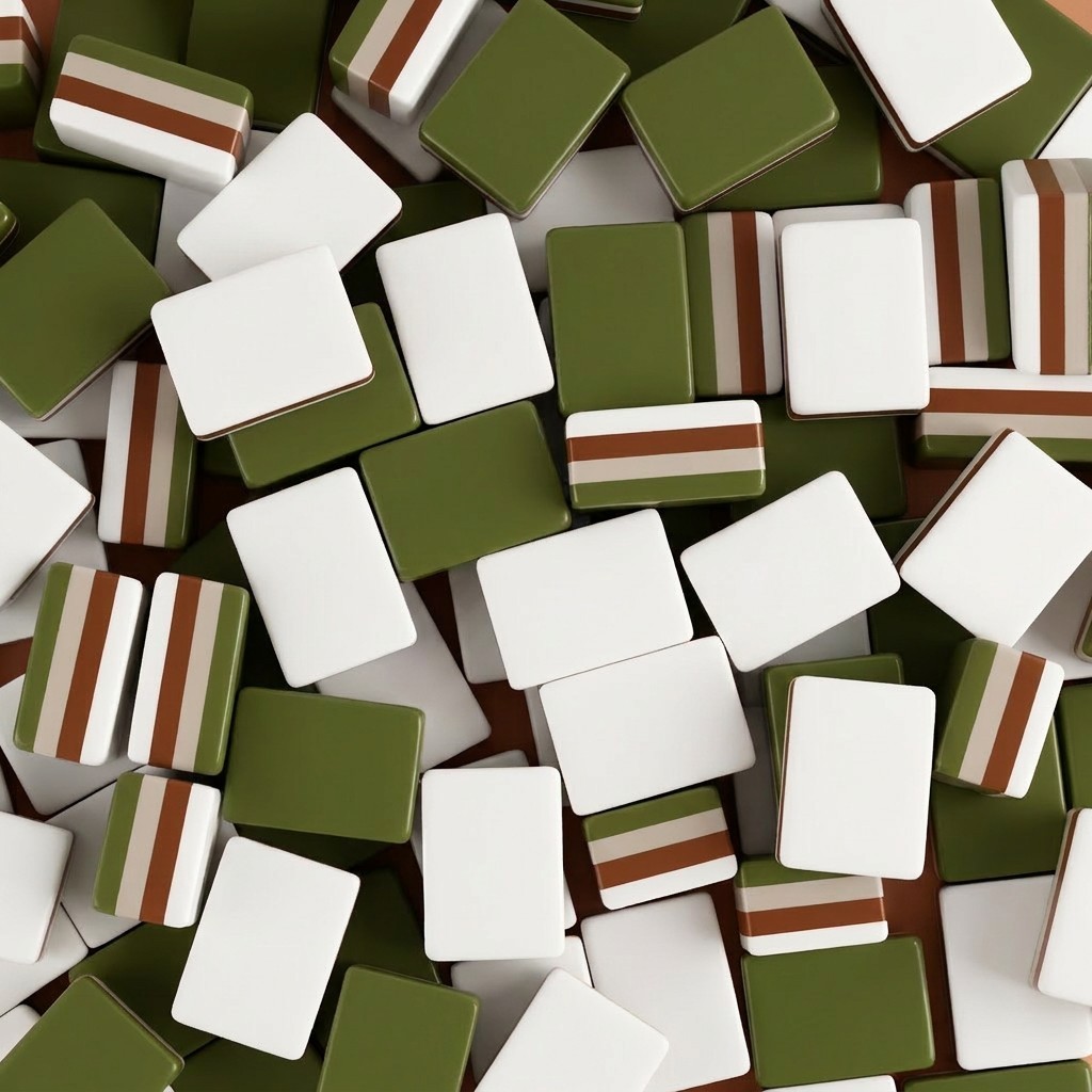 Drake Mahjong Tiles-Olive Green