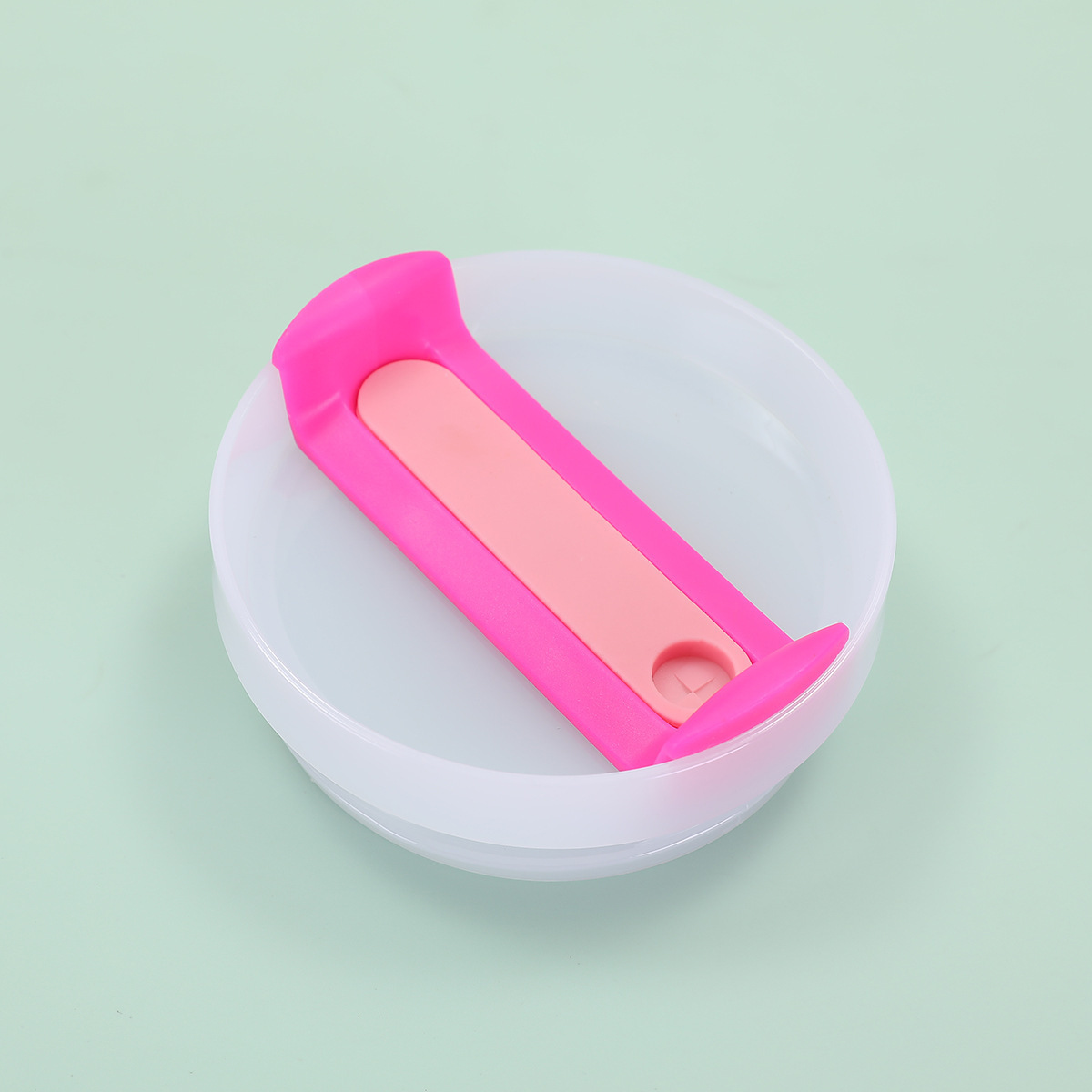 Pièce rose blanc laiteux en silicone rose - 40oz 9cm