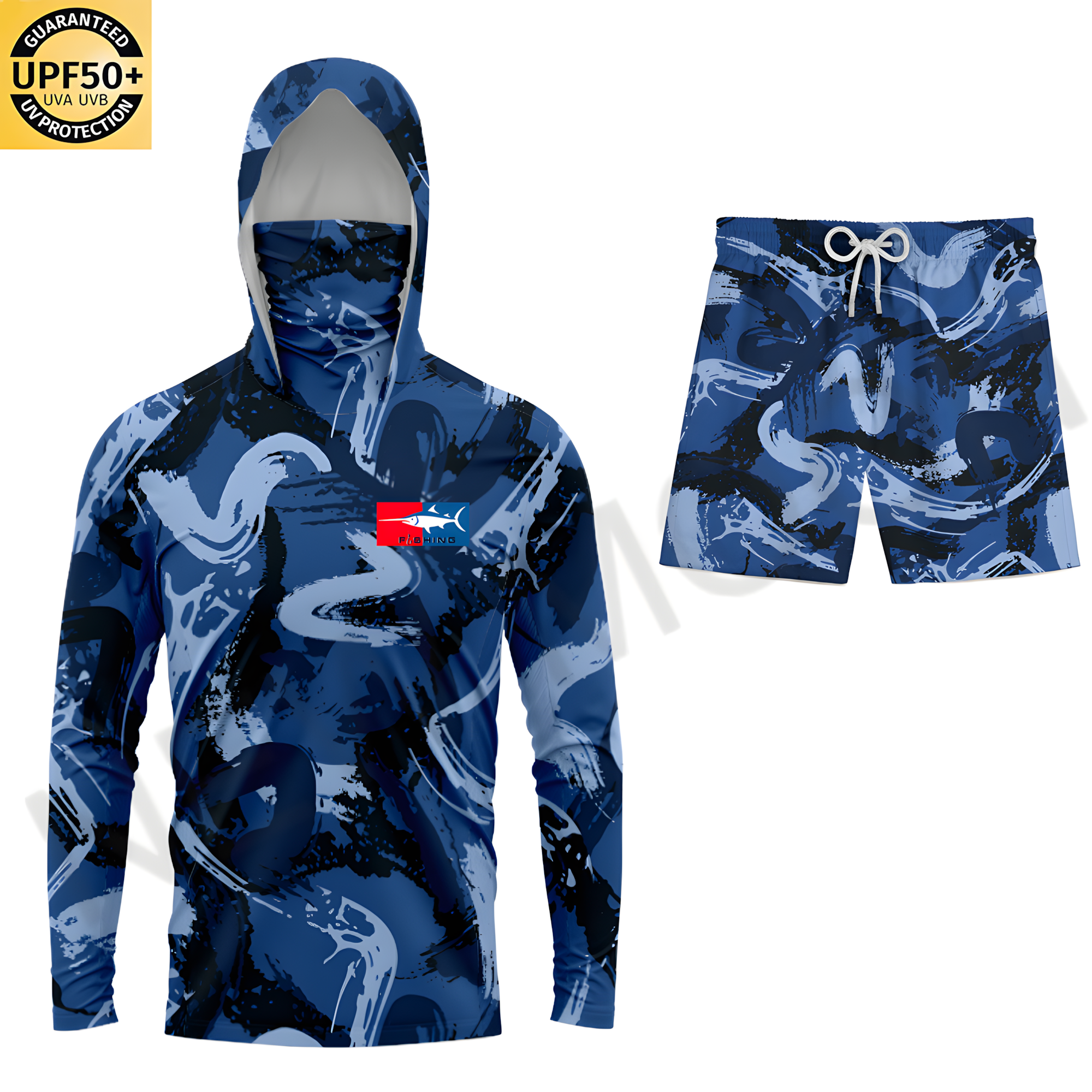 Camouflage blue