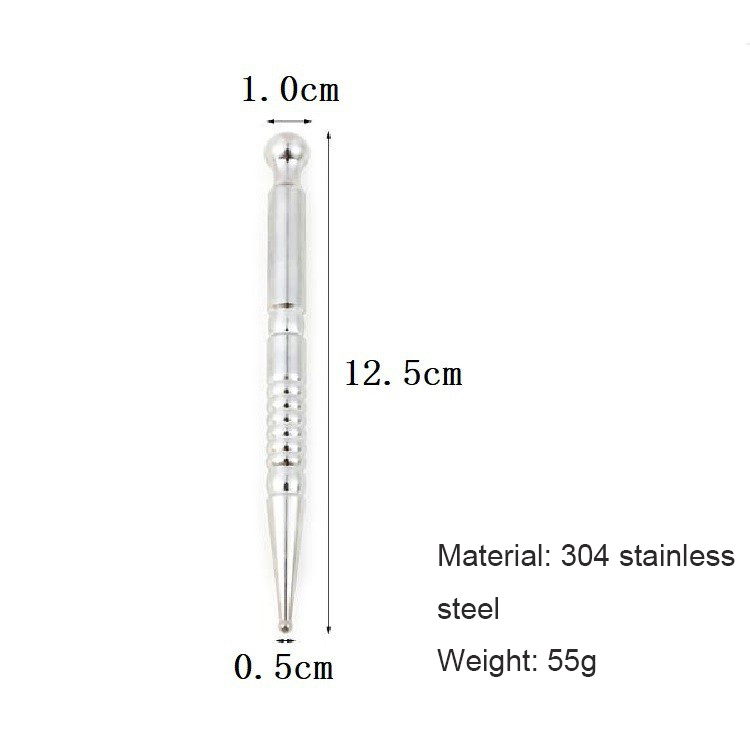 S type bâton de massage d'acier inoxydable