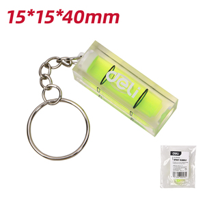 Deli EDL293001 # mini burbuja de nivel de espíritu #15mm * 30mm * 70mm # verde preciso 1 mm/m llavero anillo fácil de llevar uso duradero - Product Image 2