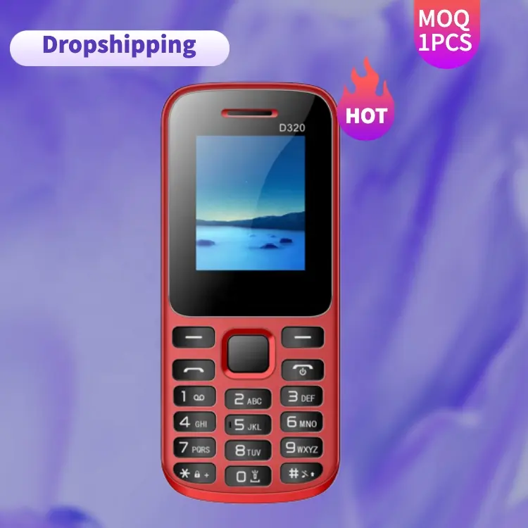 Drops hip MOQ 1 Stück Handy Mobile Basic Mobile Shopping Online-Handys Ihre eigene Marke Handy