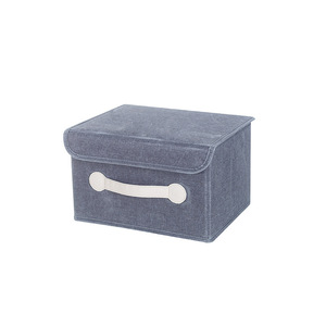 高品质Japandi风格可折叠储物盒家居装饰收纳盒带盖文件收纳盒 - Product Image 4