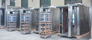 Bread Machine Customize 32 Tray <strong>Gas</strong> Rotary <strong>Oven</strong> W/ Siemens PLC Rack Trolley <strong>Oven</strong> for Bakery baguette Croissant Toast Round Bun - Product Image 6