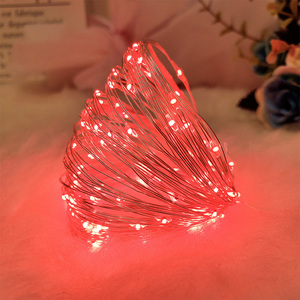 10M100LEDリモコン銅線ランプストリング8機能3AA防水バッテリーボックス銅線ランプ - Product Image 4