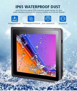 IP65防水触摸屏显示器12 13 15 17 19 21 22英寸开放式液晶显示器，带DC 12V-24V输入 - Product Image 3