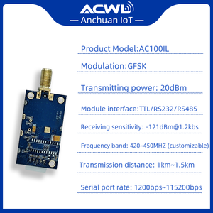 無線モジュールAC100IL GFSKデータ伝送通信モジュールTTL/485/232シリアルポートPLCトランシーバーモジュール - Product Image 5