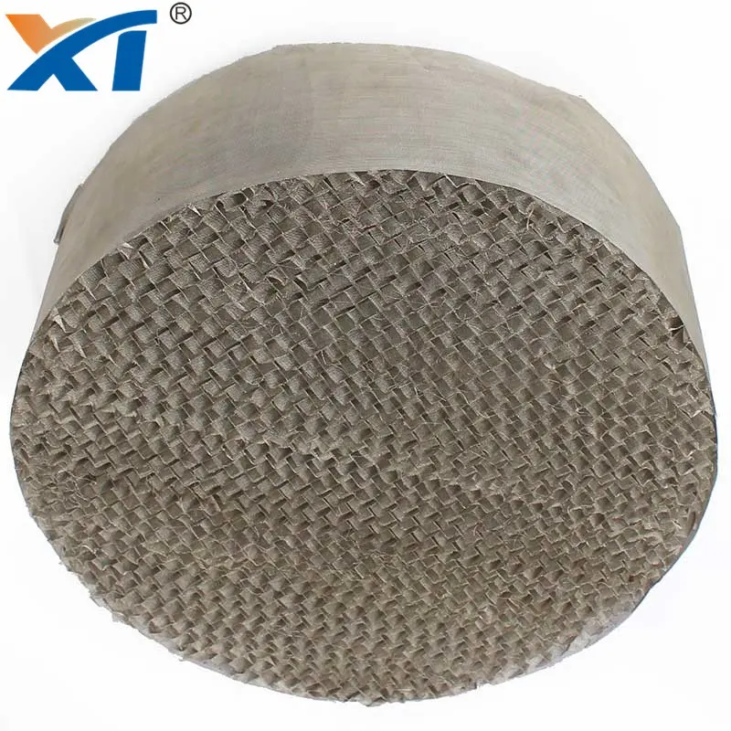 Xintao 250AX 500BX 700CY acciaio inossidabile 304 316L garza metallica imballaggio strutturato per colonna di distillazione