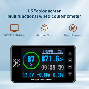 Coulometer çok fonksiyonlu pil kapasitesi ölçer voltmetre ampermetre pil 8-120V baz VA9910 ile 3.5 inç yön - Product Image 6