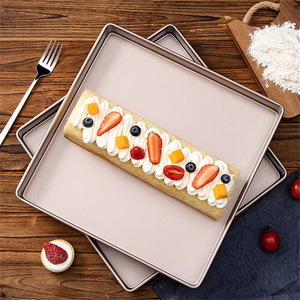 9/11in Square Non-Stick <strong>Baking</strong> Pan Thickened Carbon Steel Cake <strong>Baking</strong> Sheet Tray Cookies Pizza Bread Cake Mold Bakeware Tools - Product Image 6