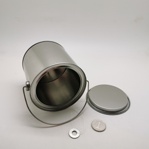 直接工厂 200毫升小金属油漆罐与手柄 - Product Image 4