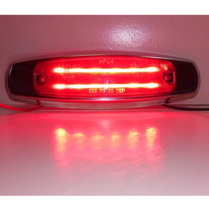 4.8 "จุดสีแดงนำเครื่องหมายด้านข้างและกวาดล้างรถบรรทุก/รถพ่วง/รถแทรกเตอร์โคมไฟ/แสงที่มีฐานสแตนเลส - Product Image 5