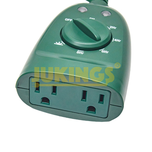 Wetterfeste 15A-Fernbedienungszeitschalter für Hausgarten 2 geerdete Steckdosen 2H/4H/6H/8H Countdown-Timer 125V Timer 110V. - Product Image 6