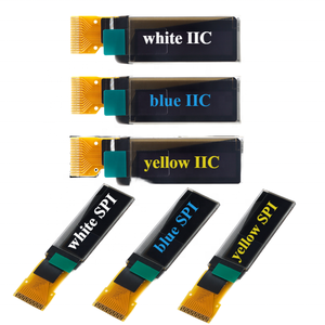 Modulo OLED da 0.91 pollici 0.91 "schermo bianco/blu/giallo 128x32 128*32 LCD Display a LED modulo IIC SPI interfaccia SSD1306 per Arduino