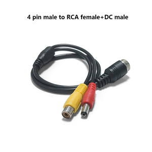 用于车载DVR监视器的50厘米公RAC和公DC至4引脚avi公/母电缆转换器 - Product Image 4
