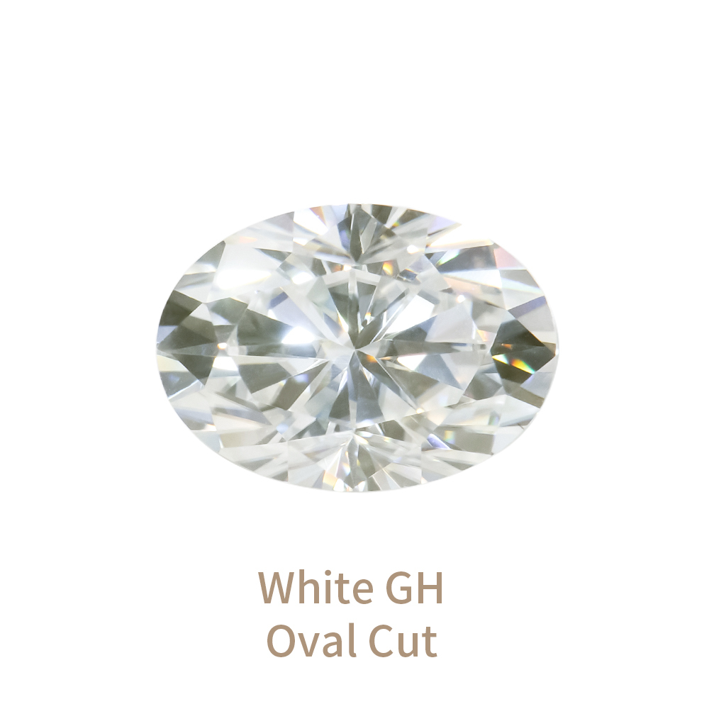 White GH Oval Cut