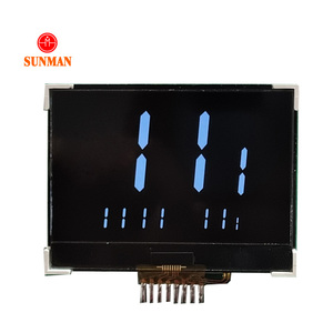 Prezzo a buon mercato personalizzato 5v 3v mono va negativo schermo senza controller cog 7 segmento 7 segmento display lcd con retroilluminazione per la temperatura