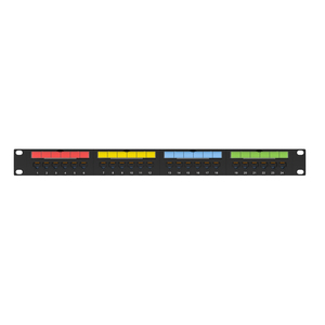 Soporte personalizado Red 1U UTP RJ45 Cat5e Cat6 Cat6A24 Puerto Patch Panel - Product Image 3