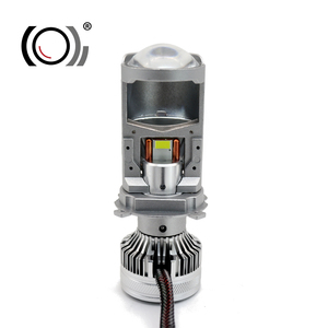 Yüksek güç süper parlak mini projektör led lens H4 120W far ampulü led projektör lens ile lazer ışığı - Product Image 4