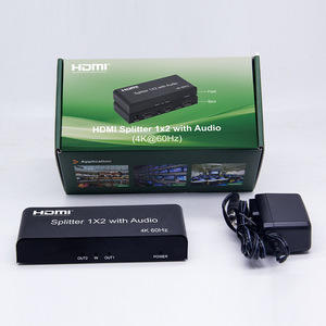 Full HD 4Kx2K 1X4 for HDMI <strong>1</strong> in <strong>2</strong> Out Power <strong>Splitter</strong> Video <strong>Splitters</strong> &amp; Converters for HDTV Xbos One <strong>Input</strong> <strong>2</strong> <strong>Output</strong>