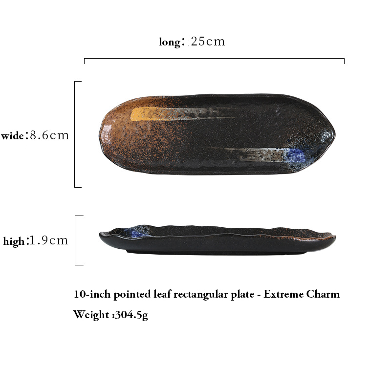10-inch pointed leaf plate - Extreme Charm