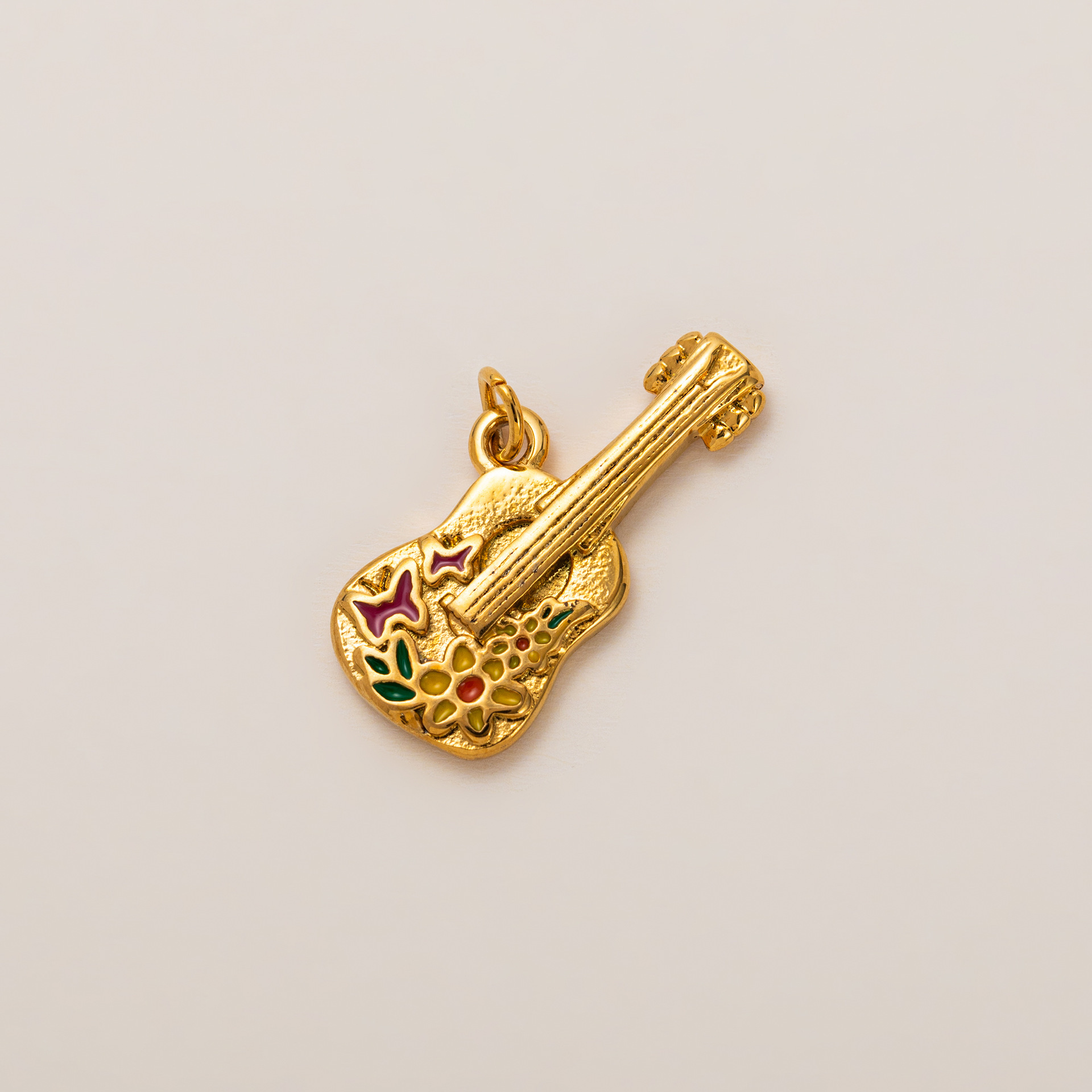 Pendentif violon doré