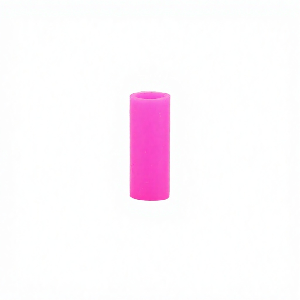 Punta in silicone a forma di cilindro rosa per 6 mm